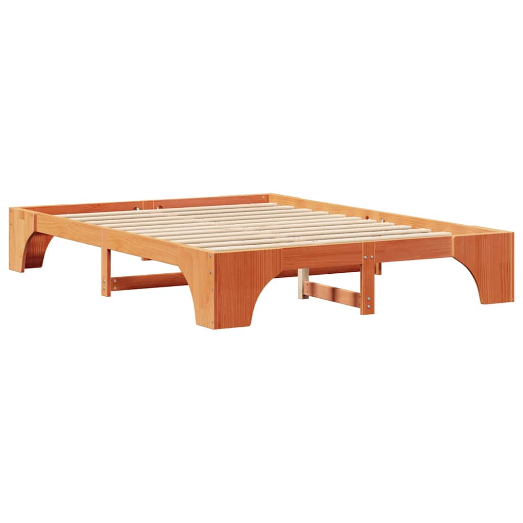 Bedframe Wasbruin 150 x 200 cm Massief grenenhout is nu te koop bij PeponiXL, paradijselijk wonen!