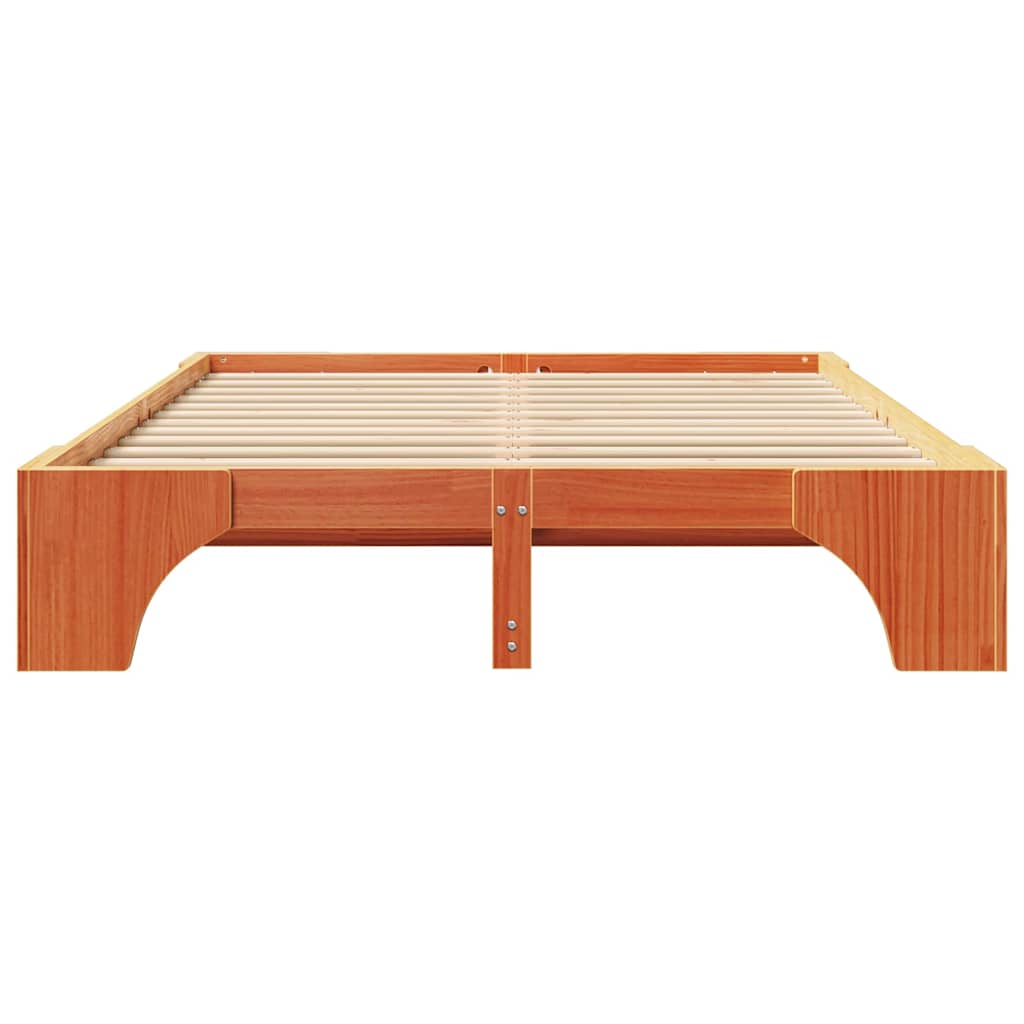 Bedframe Wasbruin 150 x 200 cm Massief grenenhout is nu te koop bij PeponiXL, paradijselijk wonen!