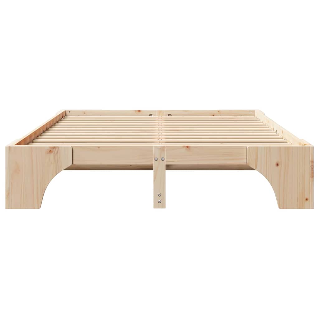 Bedframe Naturel 140 x 200 cm Massief grenenhout is nu te koop bij PeponiXL, paradijselijk wonen!