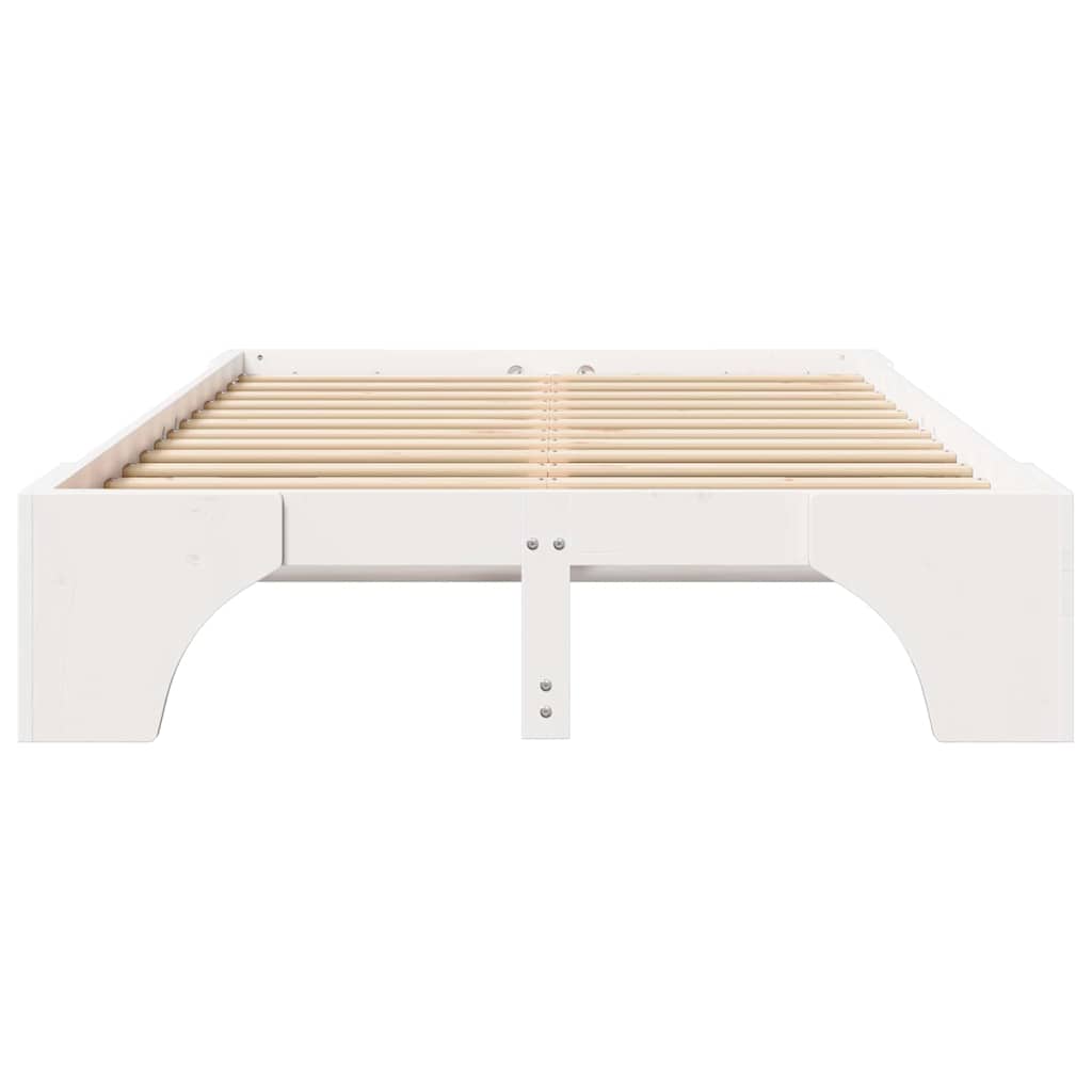 Bedframe Wit 120 x 200 cm Massief grenenhout is nu te koop bij PeponiXL, paradijselijk wonen!
