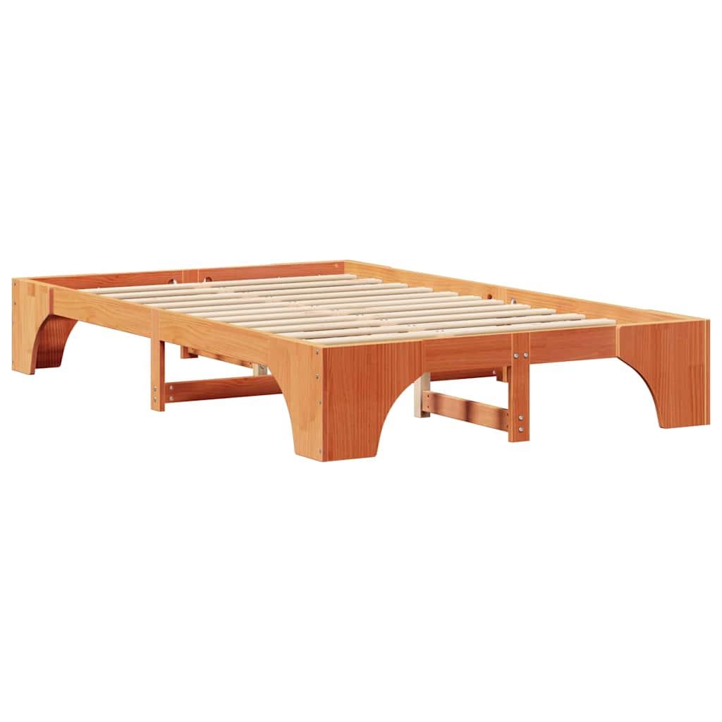 Bedframe Wasbruin 120 x 200 cm Massief grenenhout is nu te koop bij PeponiXL, paradijselijk wonen!