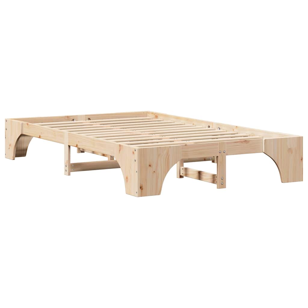 Bedframe Naturel 140 x 190 cm Massief grenenhout is nu te koop bij PeponiXL, paradijselijk wonen!