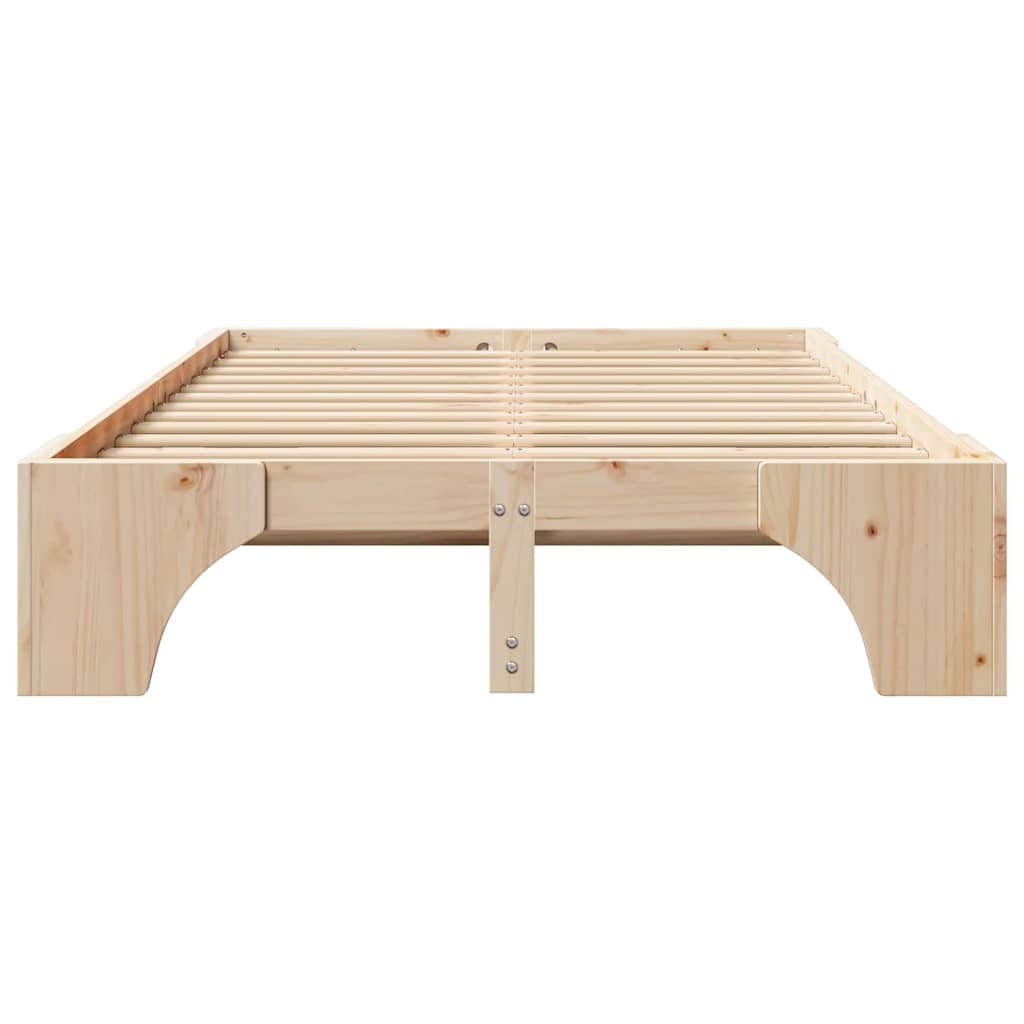 Bedframe Naturel 140 x 190 cm Massief grenenhout is nu te koop bij PeponiXL, paradijselijk wonen!