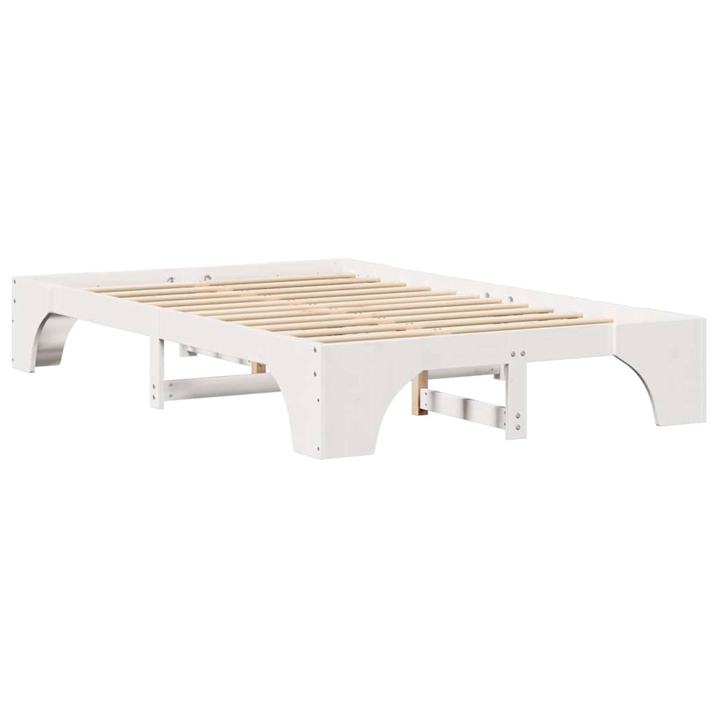 Bedframe Wit 140 x 190 cm Massief grenenhout is nu te koop bij PeponiXL, paradijselijk wonen!