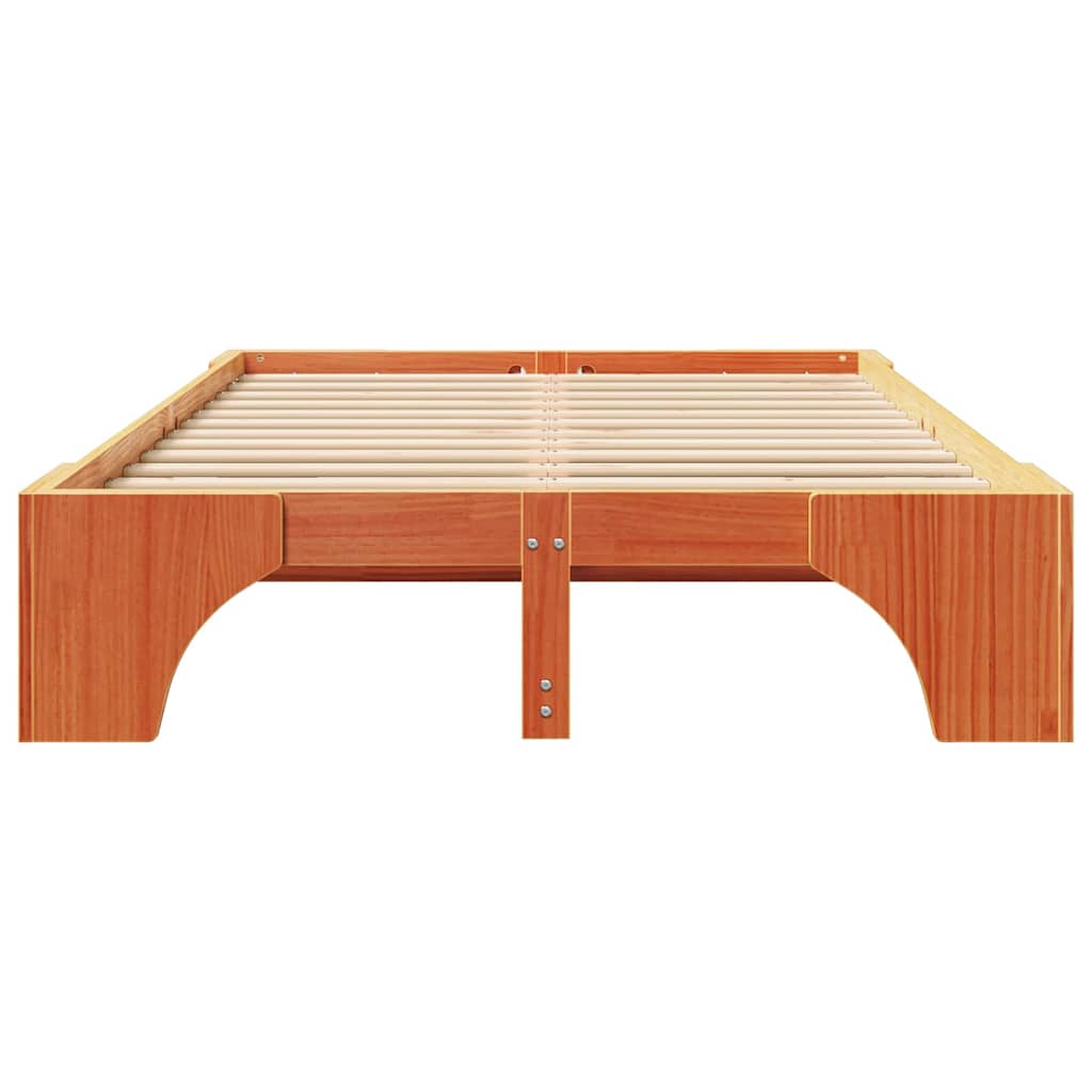 Bedframe Wasbruin 120 x 190 cm Massief grenenhout is nu te koop bij PeponiXL, paradijselijk wonen!