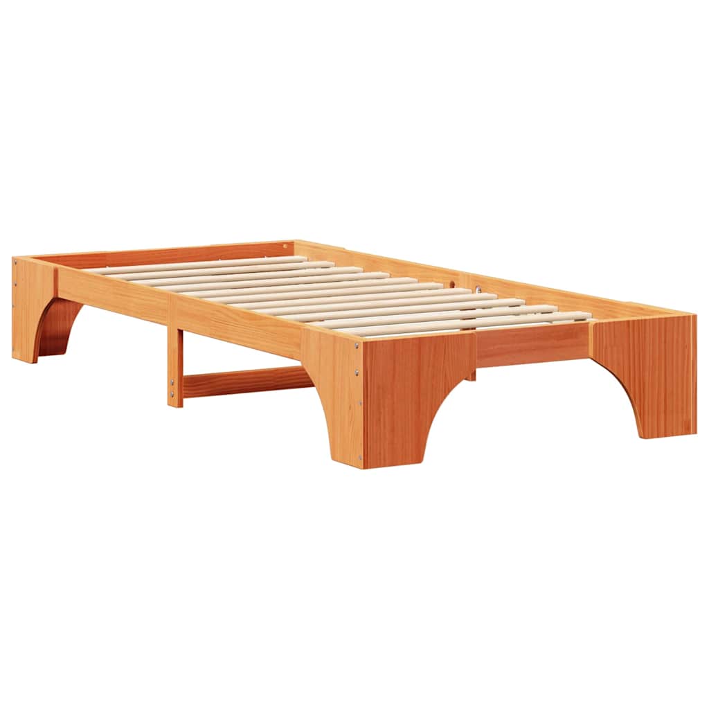 Bedframe Wasbruin 100 x 200 cm Massief grenenhout is nu te koop bij PeponiXL, paradijselijk wonen!