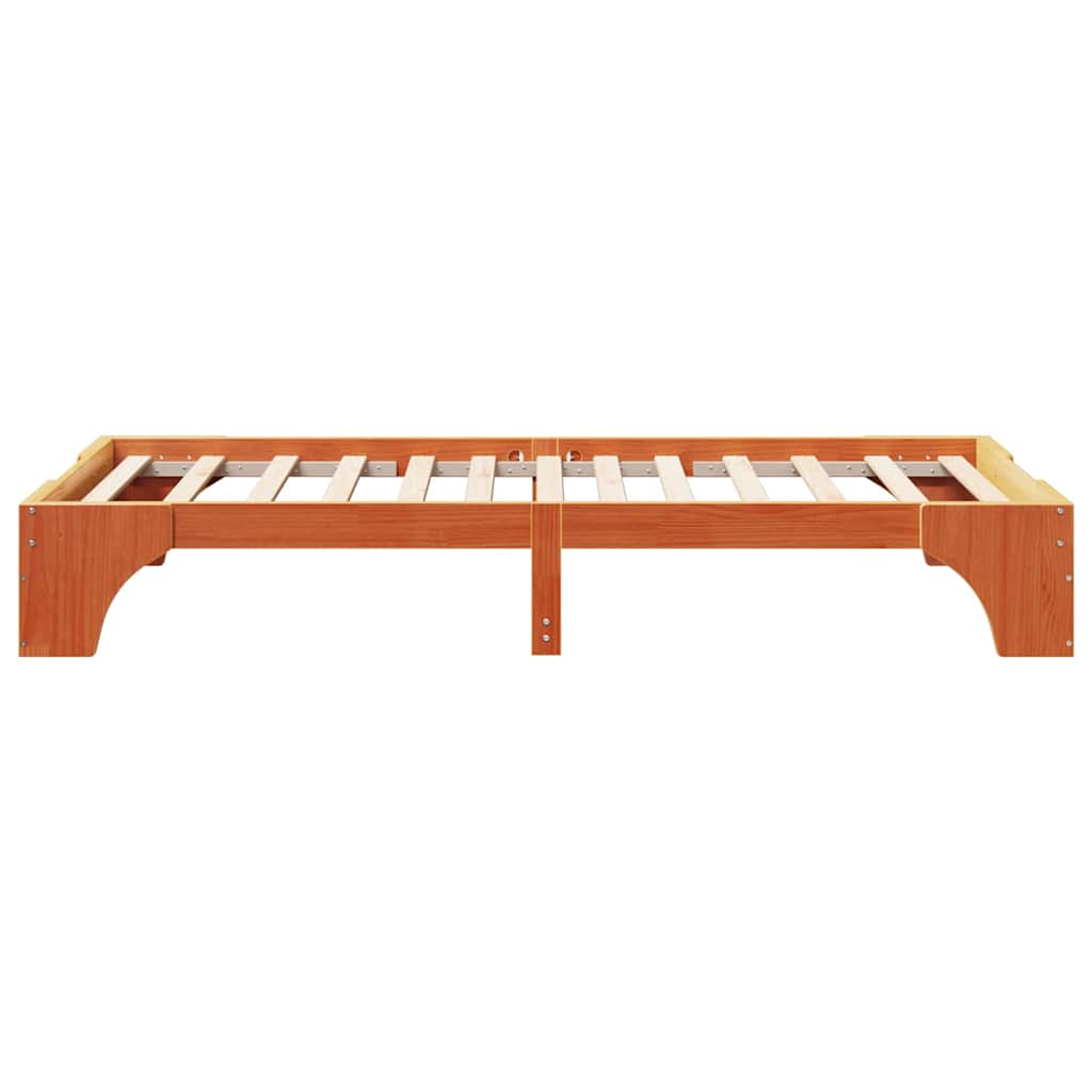 Bedframe Wasbruin 100 x 200 cm Massief grenenhout is nu te koop bij PeponiXL, paradijselijk wonen!