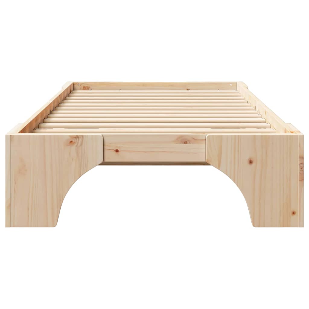 Bedframe Naturel 90 x 200 cm Massief grenenhout is nu te koop bij PeponiXL, paradijselijk wonen!