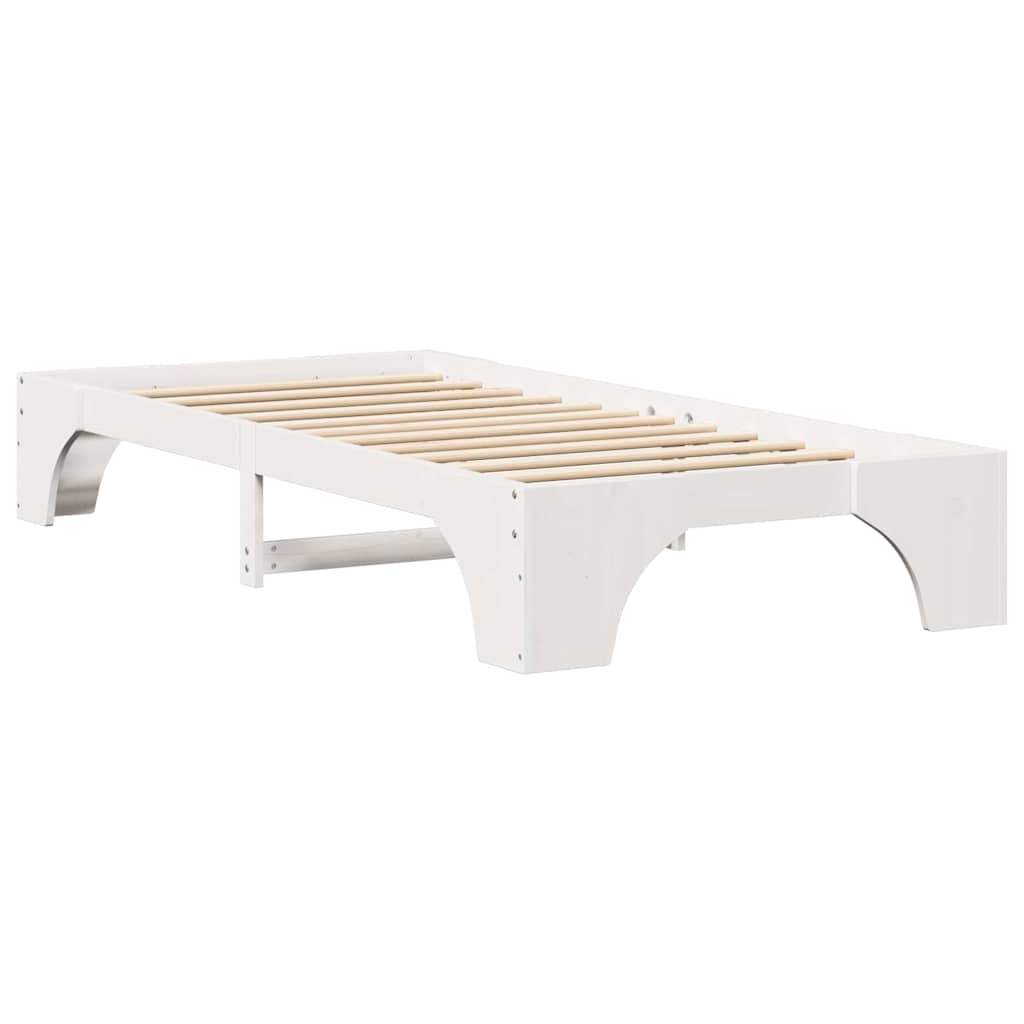 Bedframe Wit 80 x 200 cm Massief grenenhout is nu te koop bij PeponiXL, paradijselijk wonen!