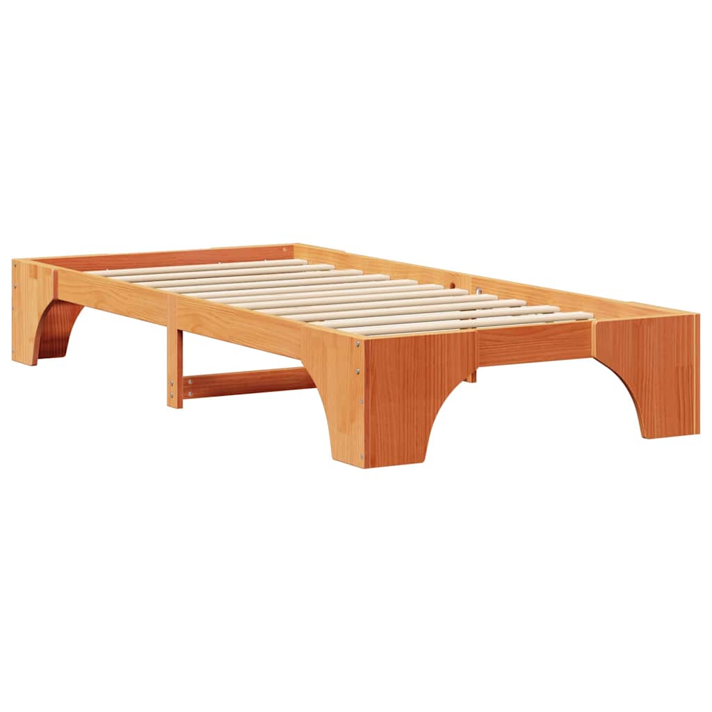 Bedframe Wasbruin 80 x 200 cm Massief grenenhout is nu te koop bij PeponiXL, paradijselijk wonen!