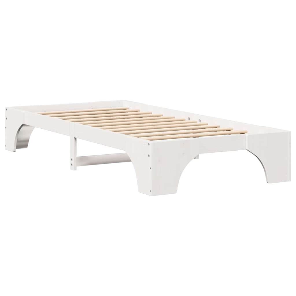 Bedframe Wit 90 x 190 cm Massief grenenhout is nu te koop bij PeponiXL, paradijselijk wonen!