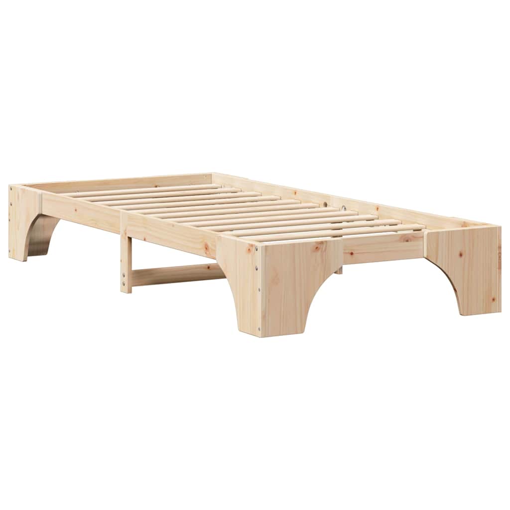 Bedframe Naturel 75 x 190 cm Massief grenenhout is nu te koop bij PeponiXL, paradijselijk wonen!