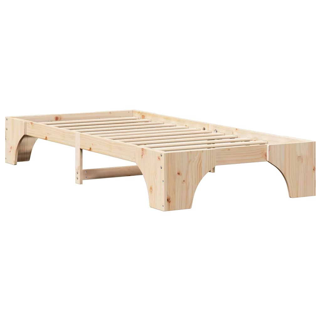 Bedframe Naturel 75 x 190 cm Massief grenenhout is nu te koop bij PeponiXL, paradijselijk wonen!