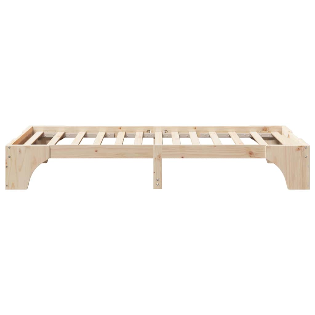 Bedframe Naturel 75 x 190 cm Massief grenenhout is nu te koop bij PeponiXL, paradijselijk wonen!