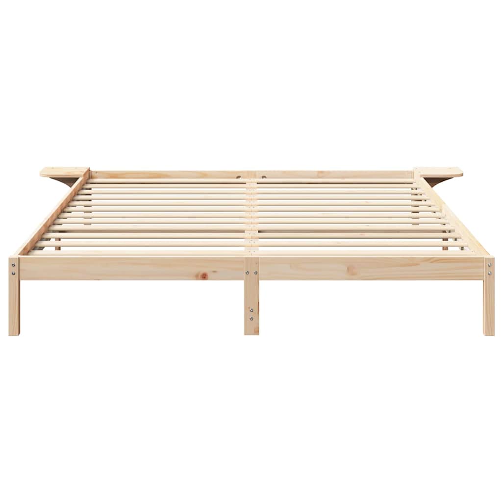 Bedframe Naturel 200 x 200 cm Massief grenenhout is nu te koop bij PeponiXL, paradijselijk wonen!