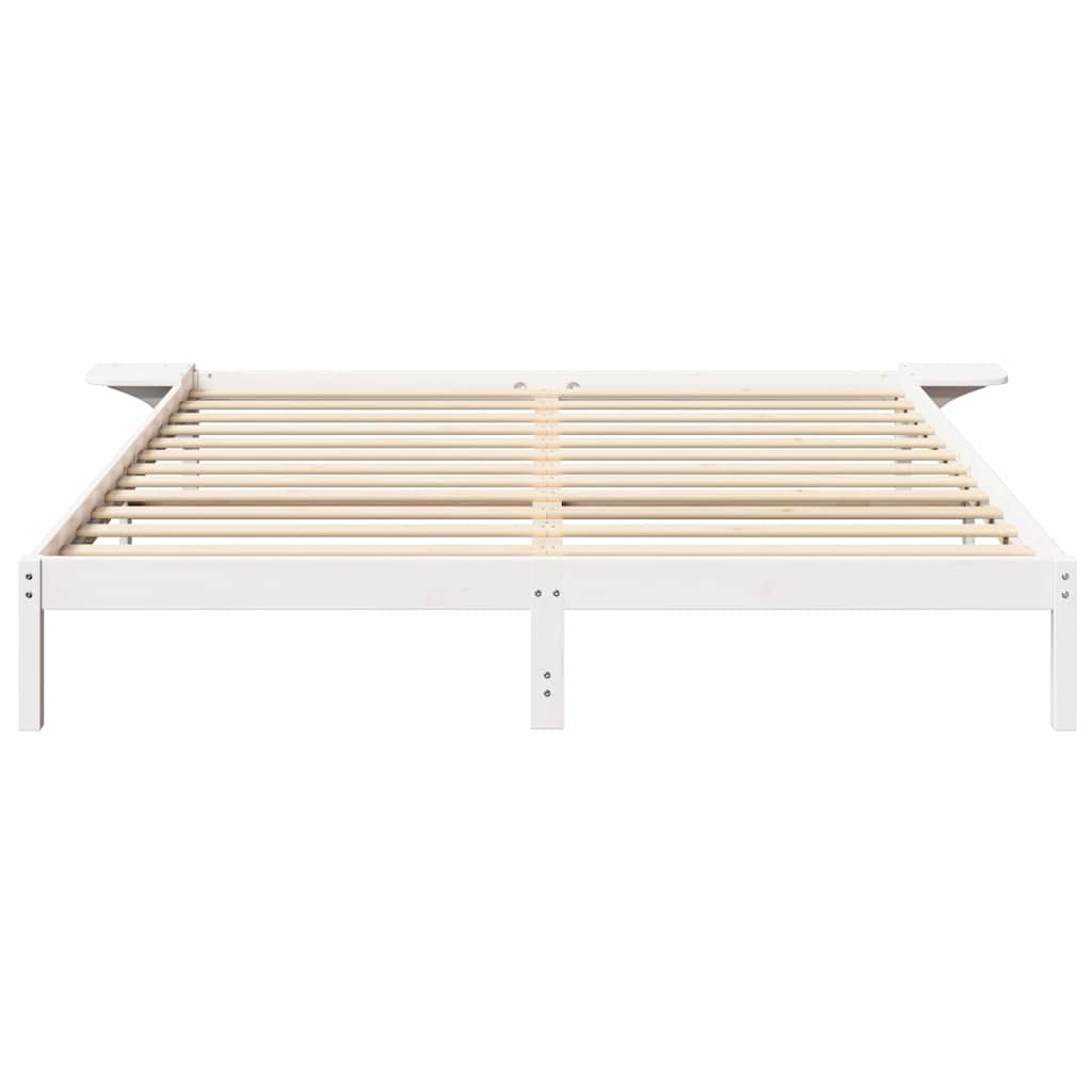 Bedframe Wit 200 x 200 cm Massief grenenhout is nu te koop bij PeponiXL, paradijselijk wonen!
