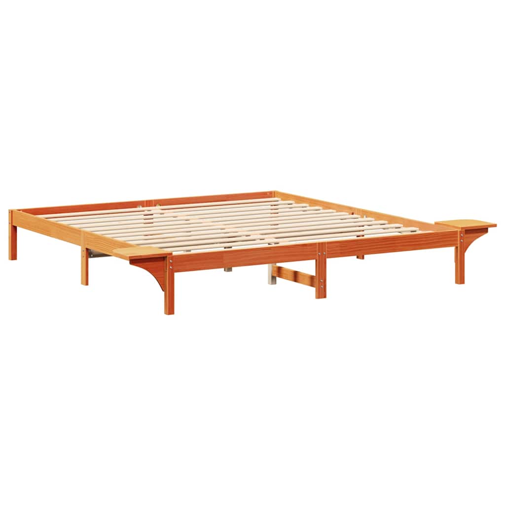Bedframe Wasbruin 200 x 200 cm Massief grenenhout is nu te koop bij PeponiXL, paradijselijk wonen!