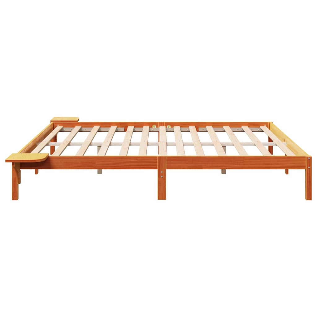 Bedframe Wasbruin 200 x 200 cm Massief grenenhout is nu te koop bij PeponiXL, paradijselijk wonen!