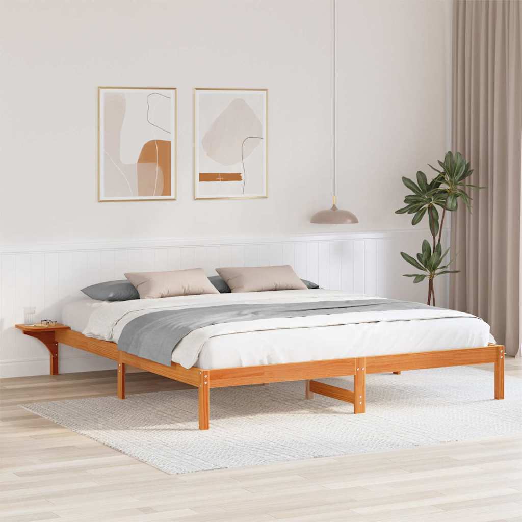 Bedframe Wasbruin 180 x 200 cm Massief grenenhout is nu te koop bij PeponiXL, paradijselijk wonen!