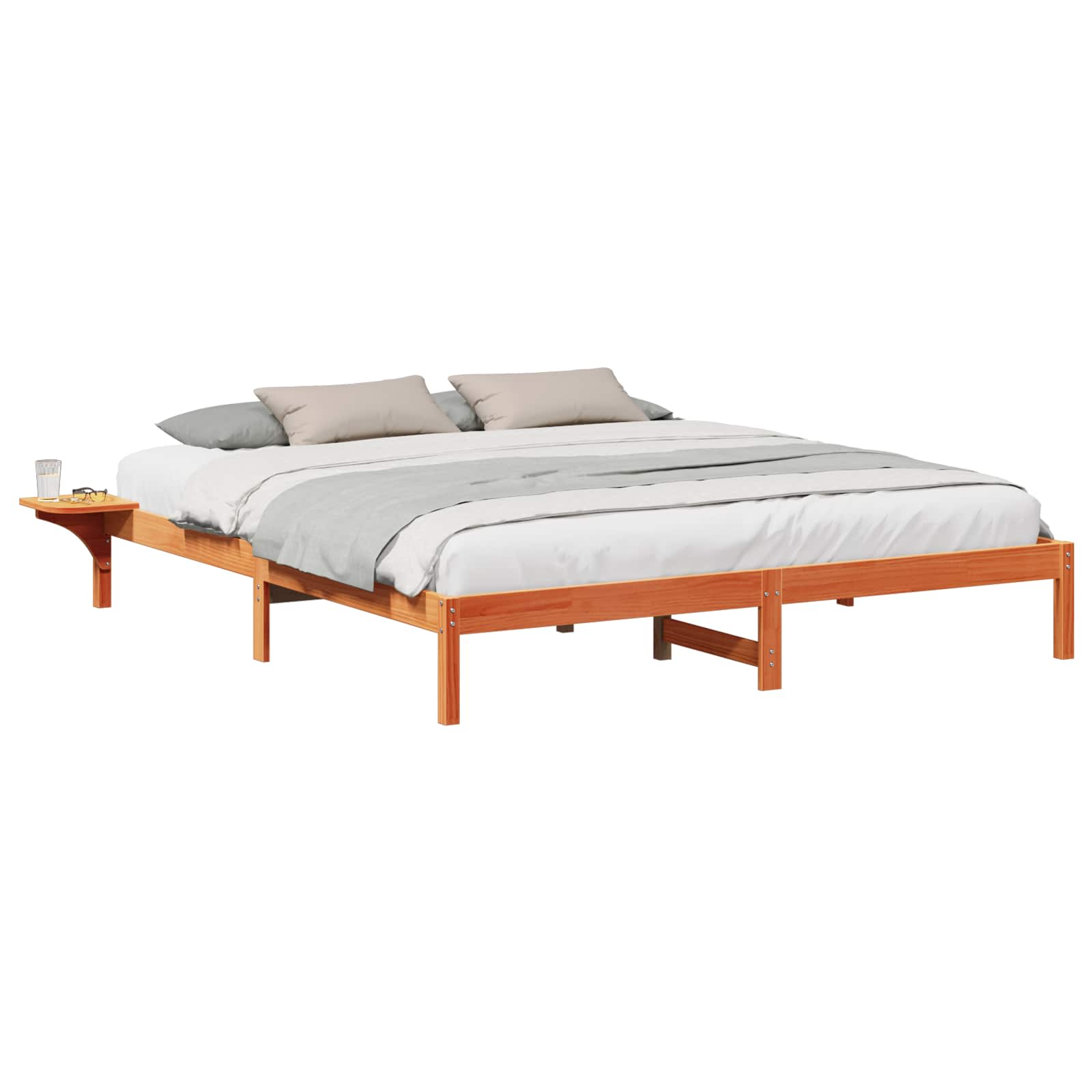 Bedframe Wasbruin 180 x 200 cm Massief grenenhout is nu te koop bij PeponiXL, paradijselijk wonen!
