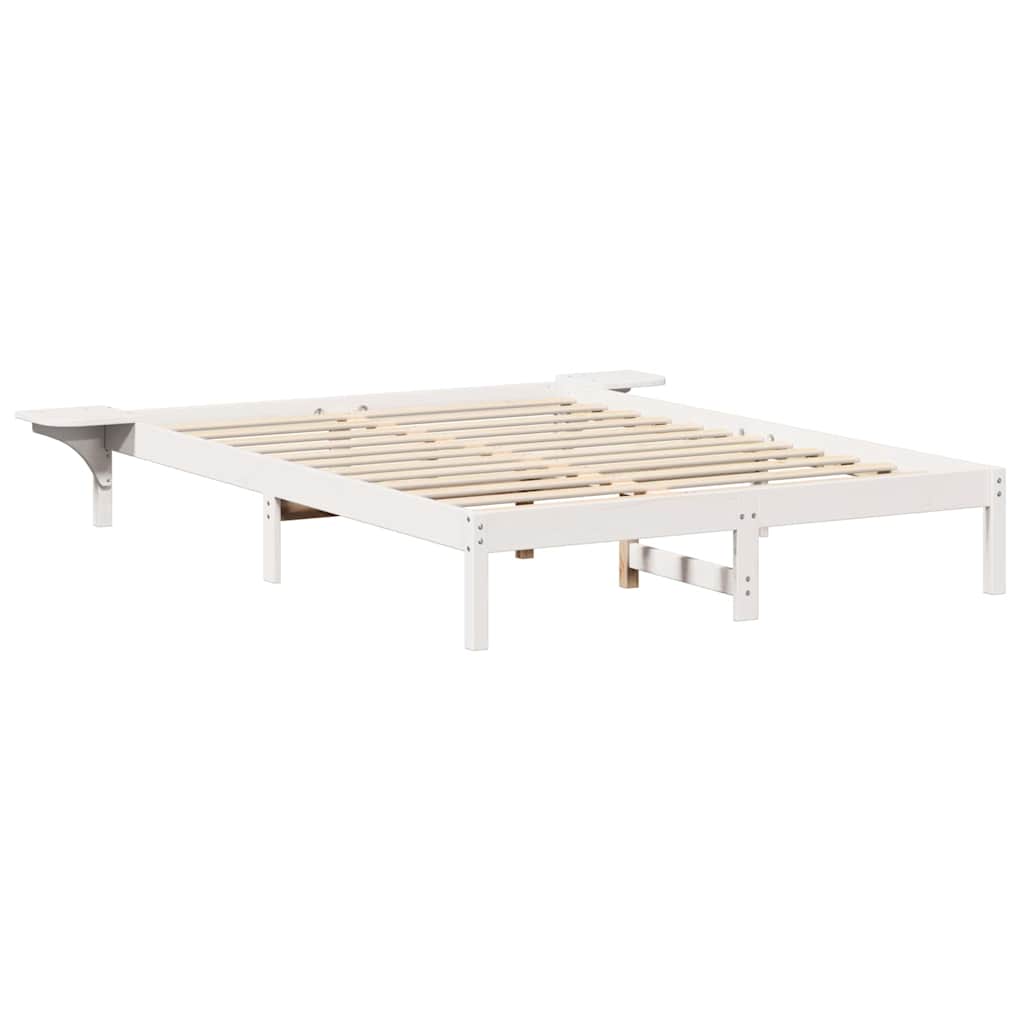 Bedframe Wit 160 x 200 cm Massief grenenhout is nu te koop bij PeponiXL, paradijselijk wonen!