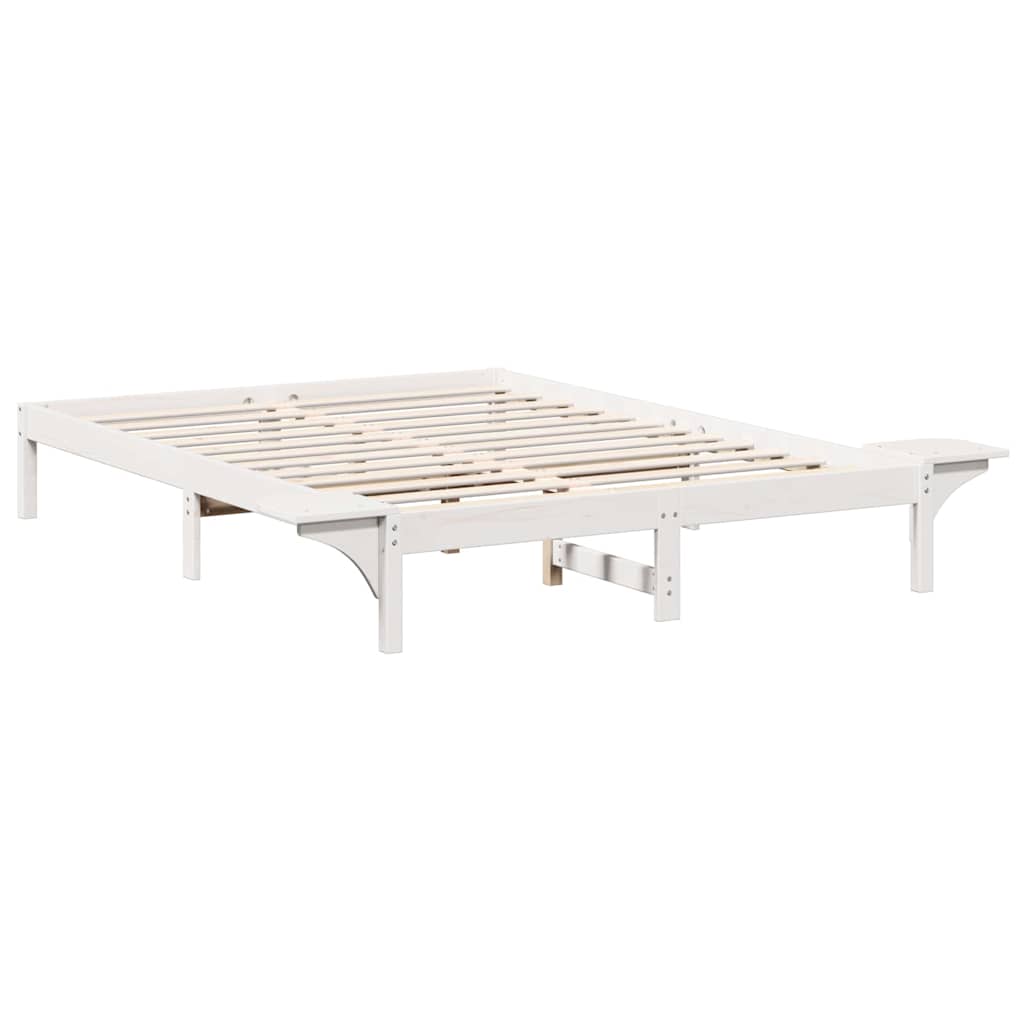 Bedframe Wit 160 x 200 cm Massief grenenhout is nu te koop bij PeponiXL, paradijselijk wonen!