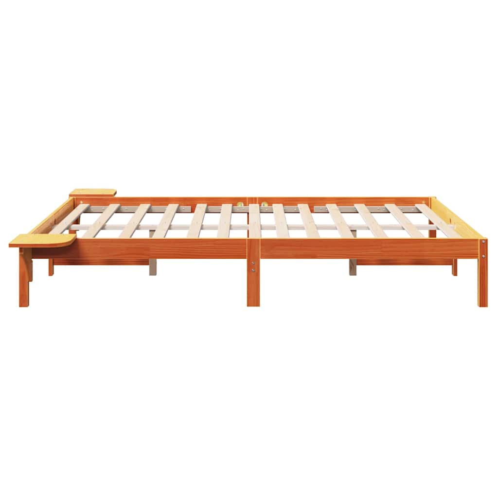 Bedframe Wasbruin 160 x 200 cm Massief grenenhout is nu te koop bij PeponiXL, paradijselijk wonen!