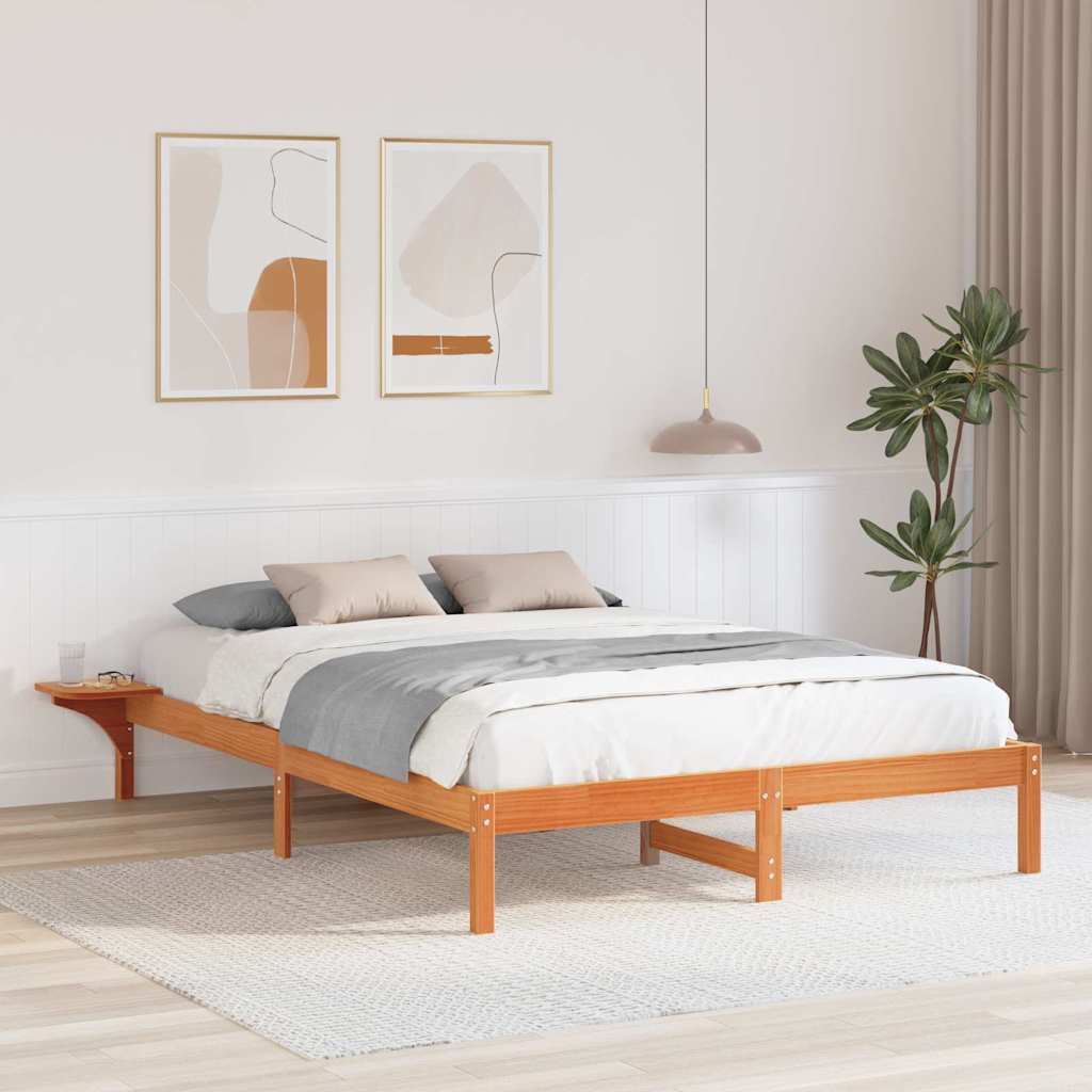 Bedframe Wasbruin 150 x 200 cm Massief grenenhout is nu te koop bij PeponiXL, paradijselijk wonen!