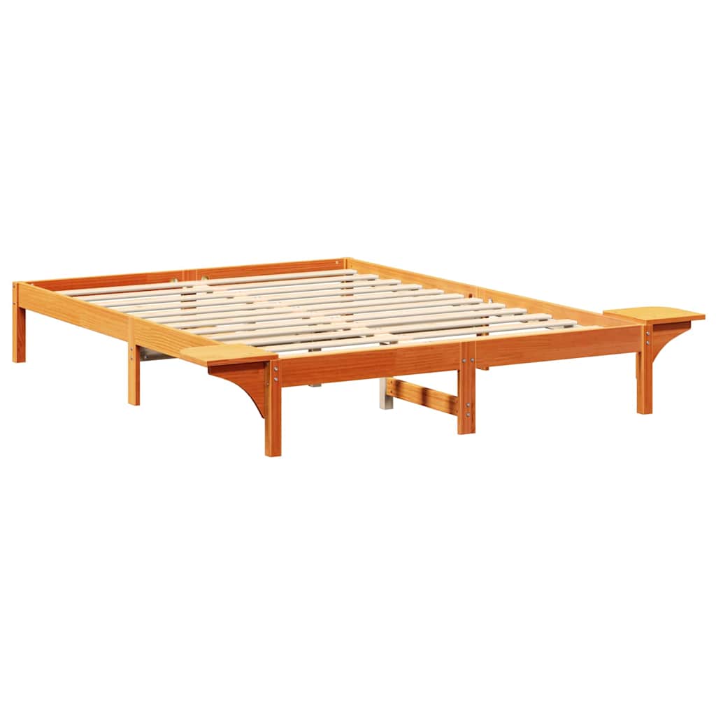 Bedframe Wasbruin 140 x 200 cm Massief grenenhout is nu te koop bij PeponiXL, paradijselijk wonen!