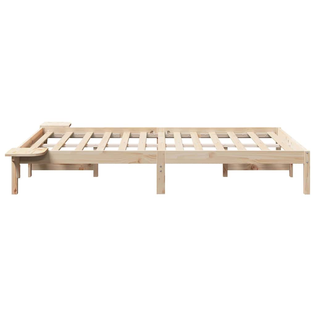 Bedframe Naturel 120 x 200 cm Massief grenenhout is nu te koop bij PeponiXL, paradijselijk wonen!