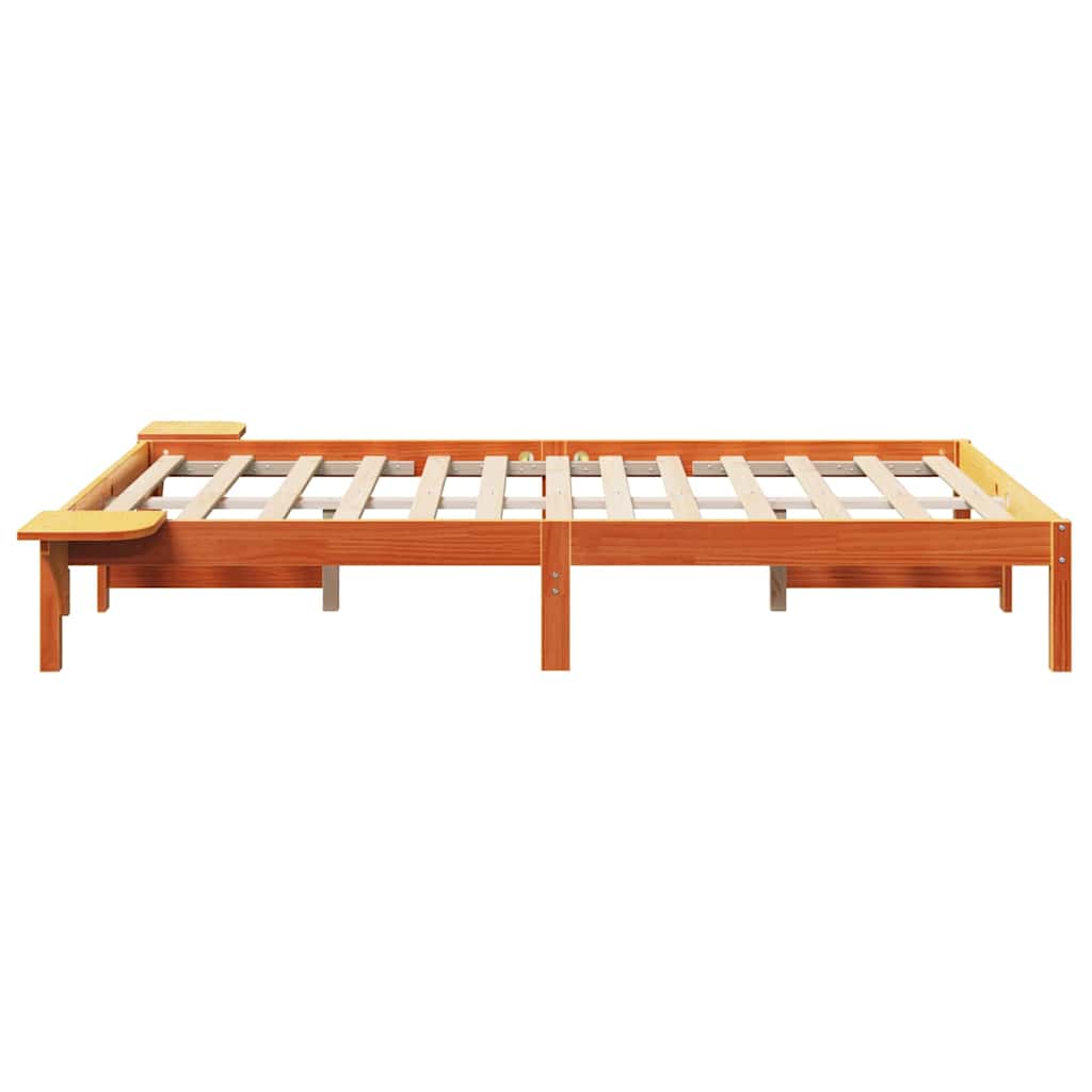 Bedframe Wasbruin 120 x 200 cm Massief grenenhout is nu te koop bij PeponiXL, paradijselijk wonen!