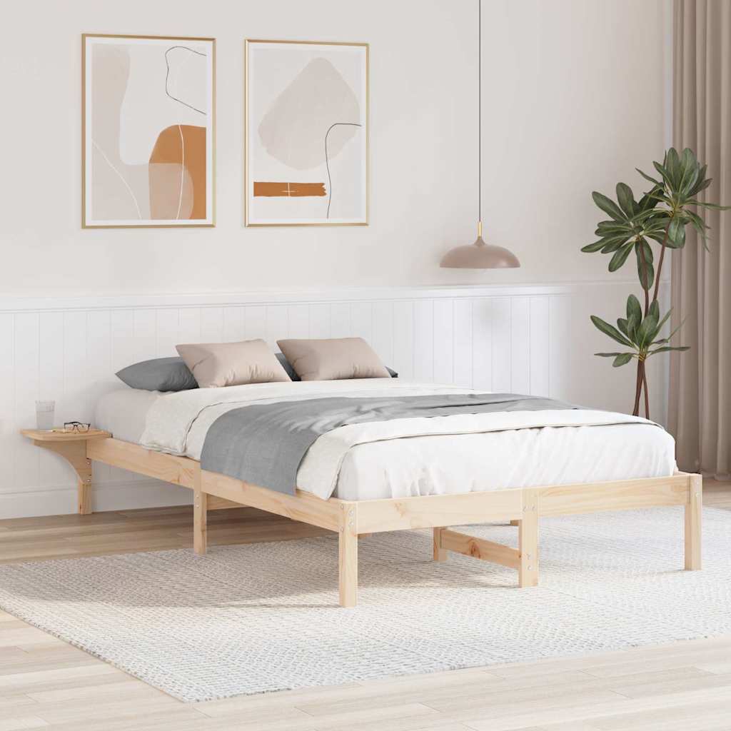 Bedframe Naturel 140 x 190 cm Massief grenenhout is nu te koop bij PeponiXL, paradijselijk wonen!