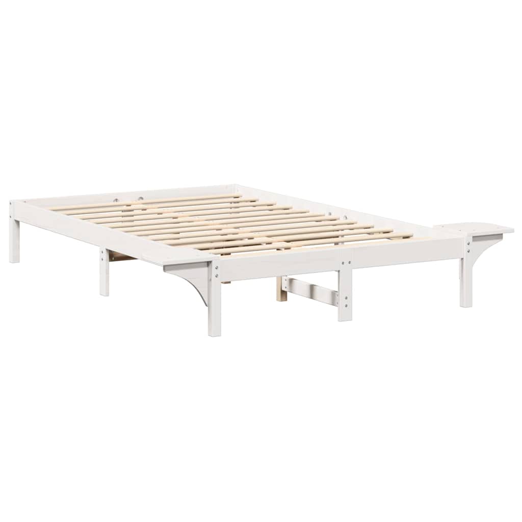 Bedframe Wit 140 x 190 cm Massief grenenhout is nu te koop bij PeponiXL, paradijselijk wonen!