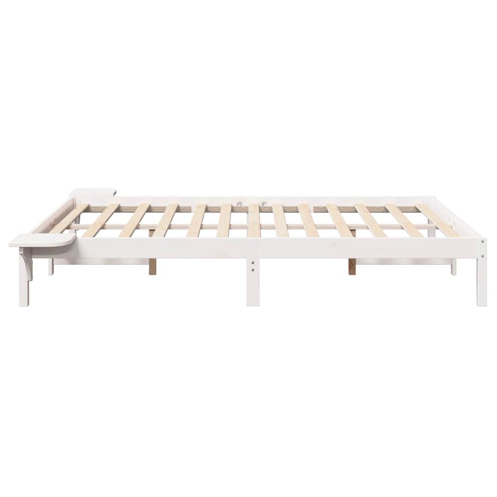 Bedframe Wit 140 x 190 cm Massief grenenhout is nu te koop bij PeponiXL, paradijselijk wonen!