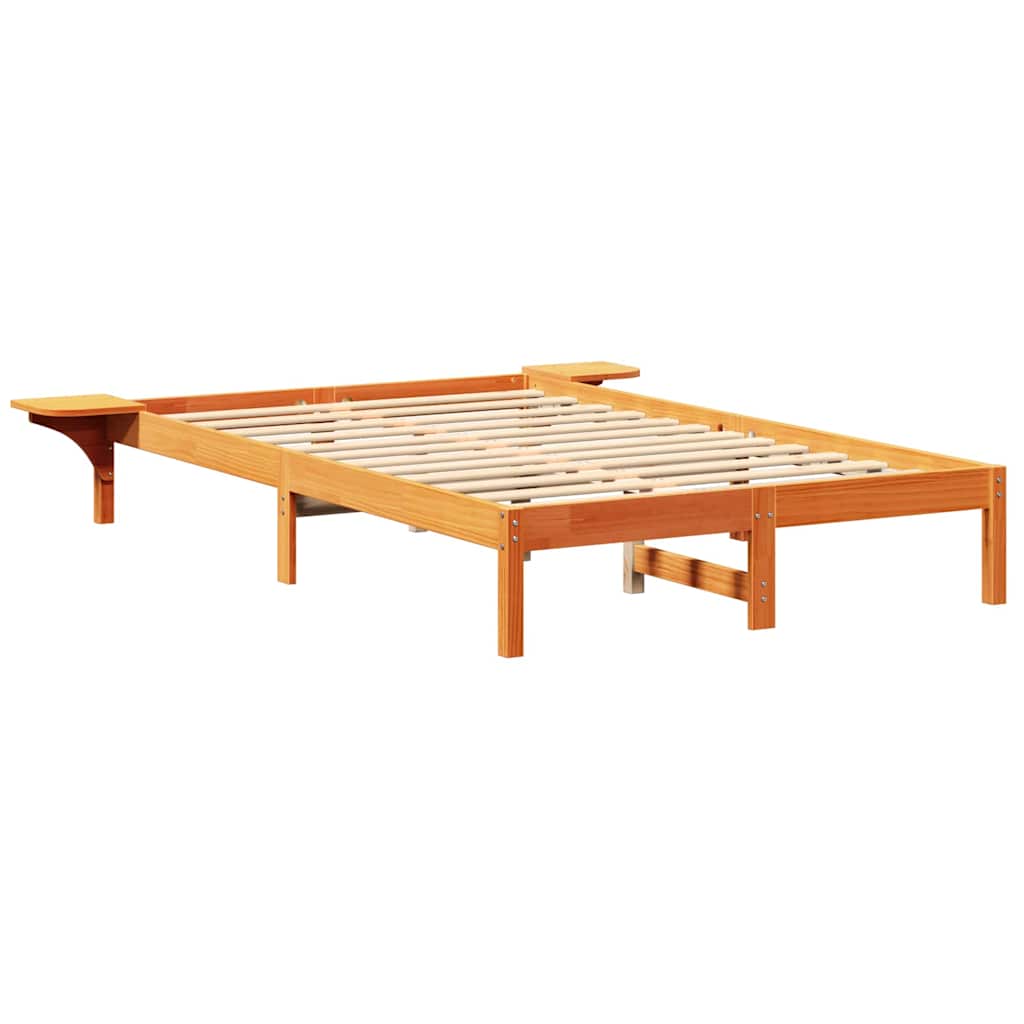 Bedframe Wasbruin 140 x 190 cm Massief grenenhout is nu te koop bij PeponiXL, paradijselijk wonen!