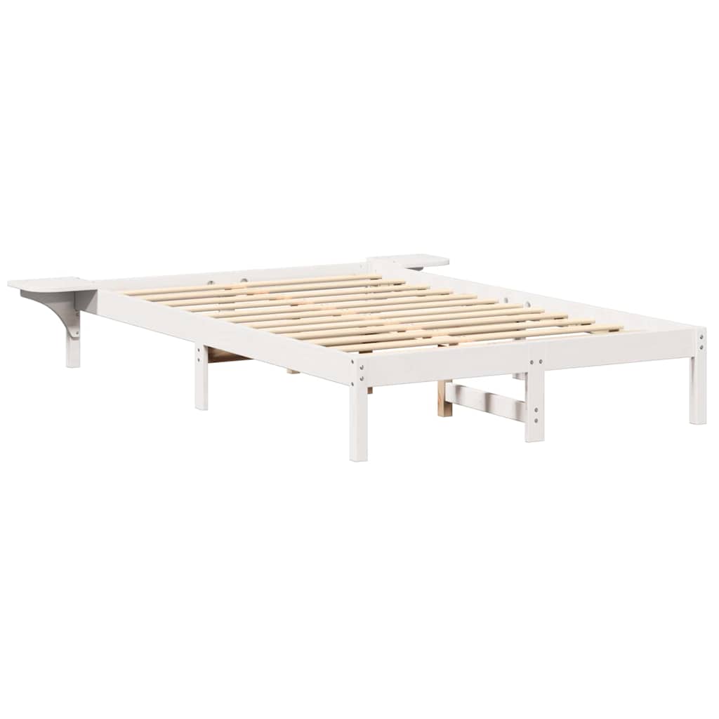 Bedframe Wit 135 x 190 cm Massief grenenhout is nu te koop bij PeponiXL, paradijselijk wonen!