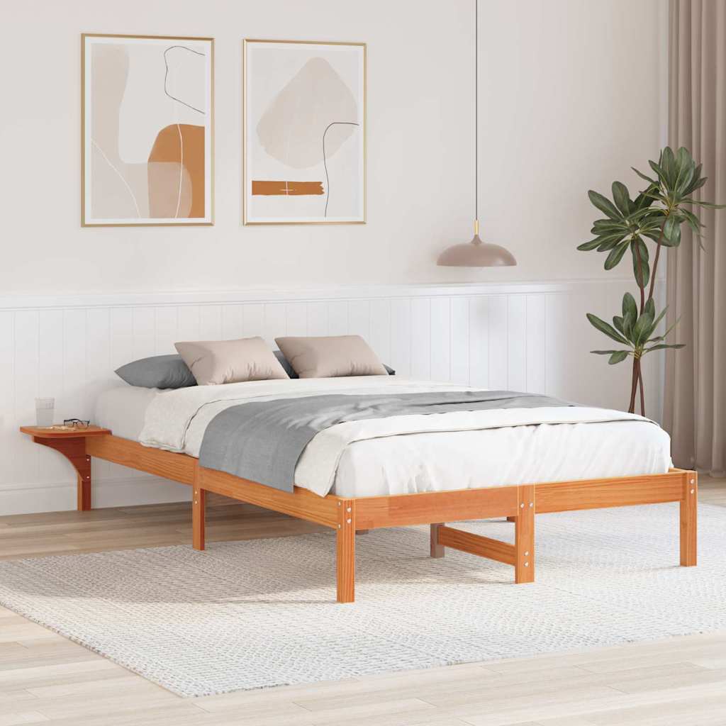 Bedframe Wasbruin 135 x 190 cm Massief grenenhout is nu te koop bij PeponiXL, paradijselijk wonen!
