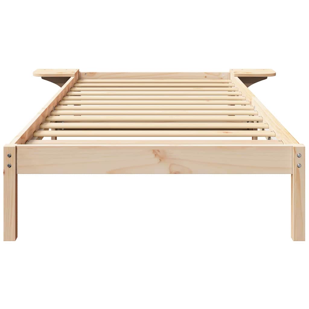 Bedframe Naturel 100 x 200 cm Massief grenenhout is nu te koop bij PeponiXL, paradijselijk wonen!