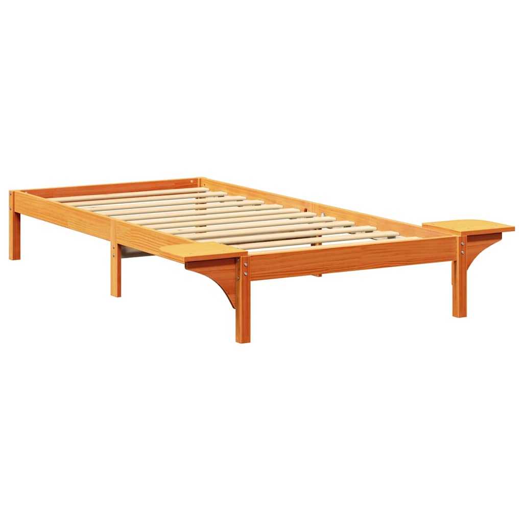 Bedframe Wasbruin 90 x 200 cm Massief grenenhout is nu te koop bij PeponiXL, paradijselijk wonen!