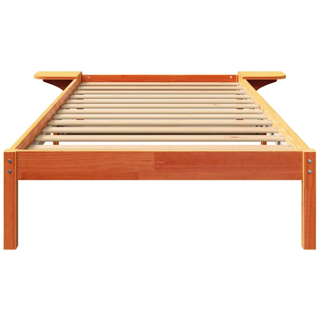 Bedframe Wasbruin 90 x 190 cm Massief grenenhout is nu te koop bij PeponiXL, paradijselijk wonen!