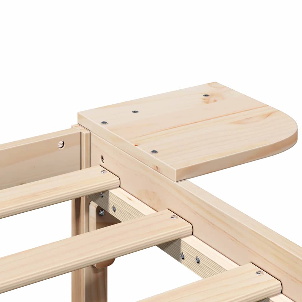 Bedframe Naturel 75 x 190 cm Massief grenenhout is nu te koop bij PeponiXL, paradijselijk wonen!