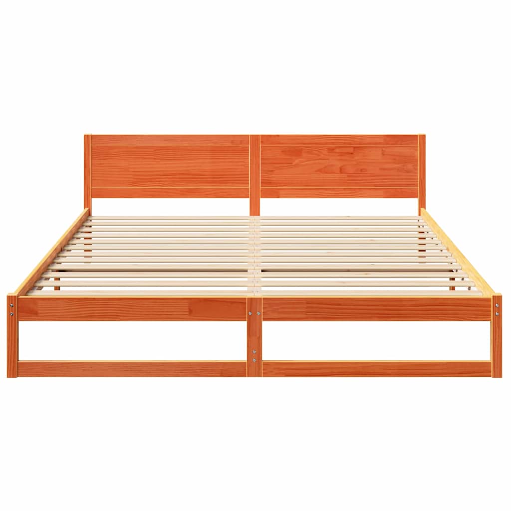 Bedframe Wasbruin 200 x 200 cm Massief grenenhout is nu te koop bij PeponiXL, paradijselijk wonen!