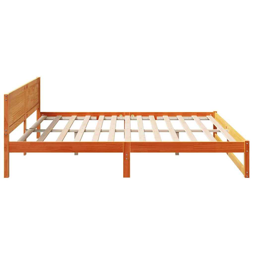 Bedframe Wasbruin 200 x 200 cm Massief grenenhout is nu te koop bij PeponiXL, paradijselijk wonen!