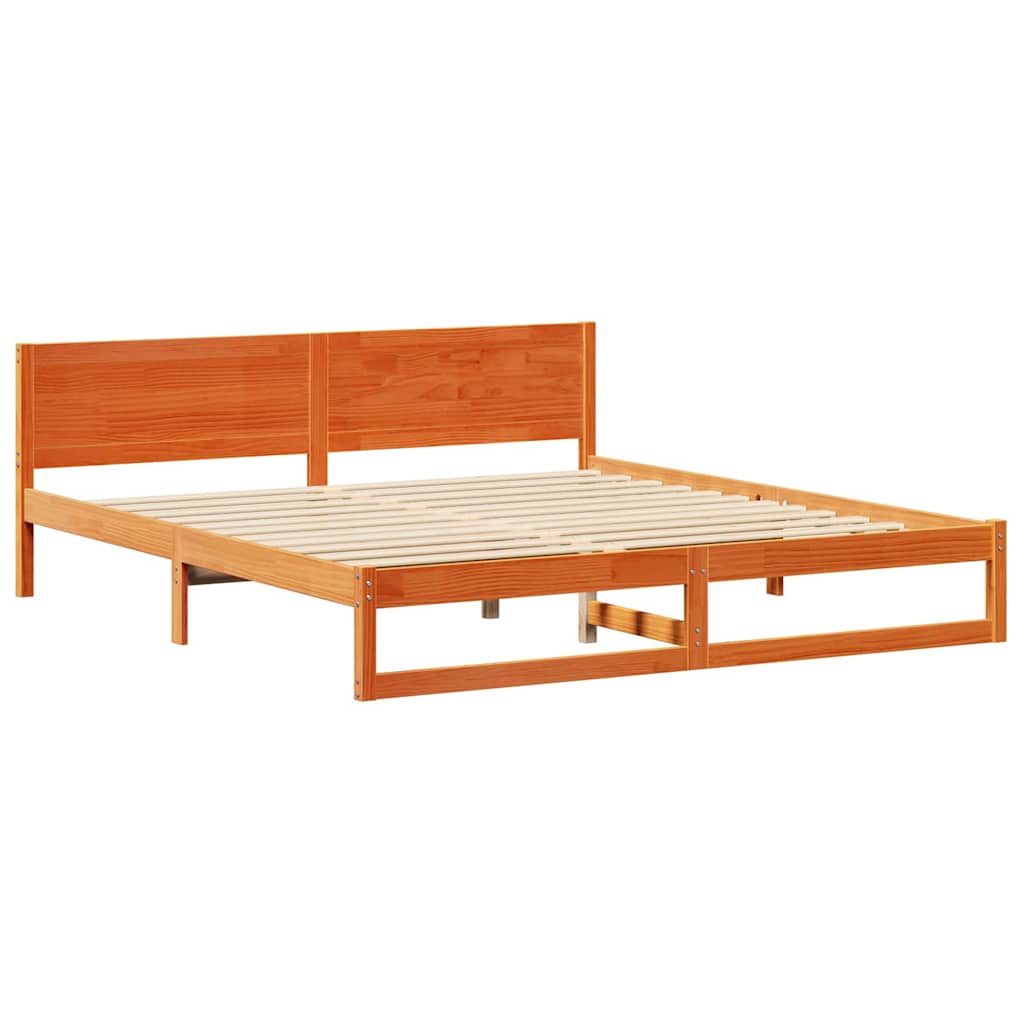 Bedframe Wasbruin 180 x 200 cm Massief grenenhout is nu te koop bij PeponiXL, paradijselijk wonen!