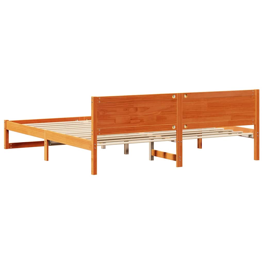 Bedframe Wasbruin 180 x 200 cm Massief grenenhout is nu te koop bij PeponiXL, paradijselijk wonen!
