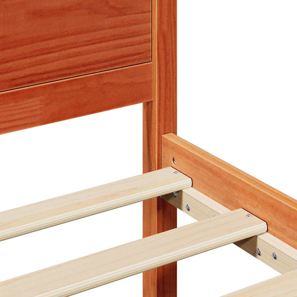 Bedframe Wasbruin 160 x 200 cm Massief grenenhout is nu te koop bij PeponiXL, paradijselijk wonen!