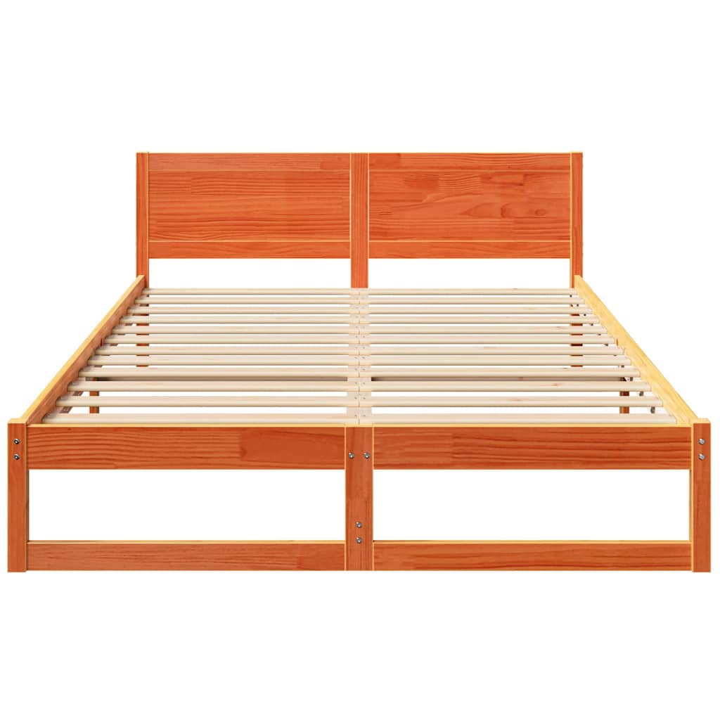 Bedframe Wasbruin 140 x 200 cm Massief grenenhout is nu te koop bij PeponiXL, paradijselijk wonen!
