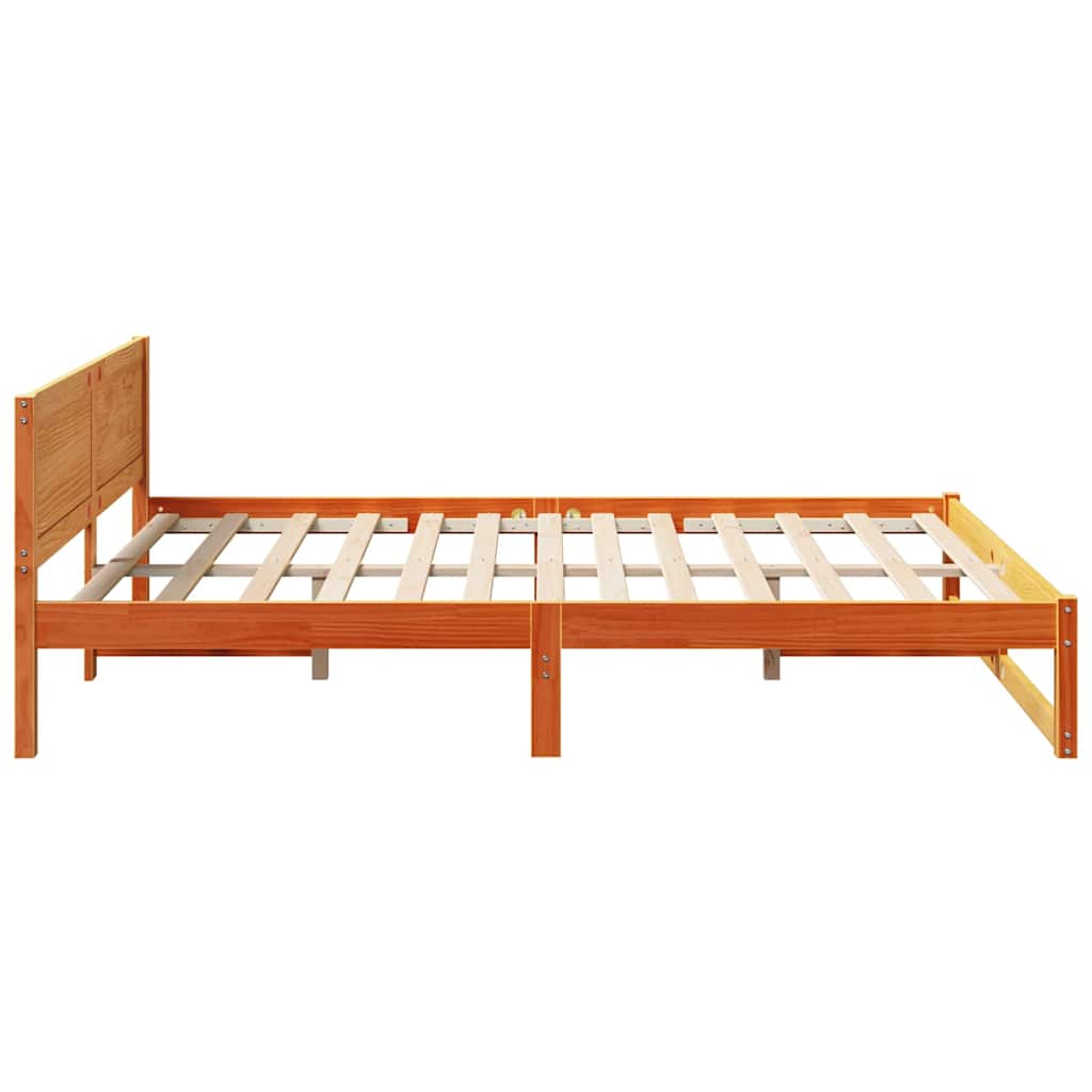 Bedframe Wasbruin 140 x 200 cm Massief grenenhout is nu te koop bij PeponiXL, paradijselijk wonen!