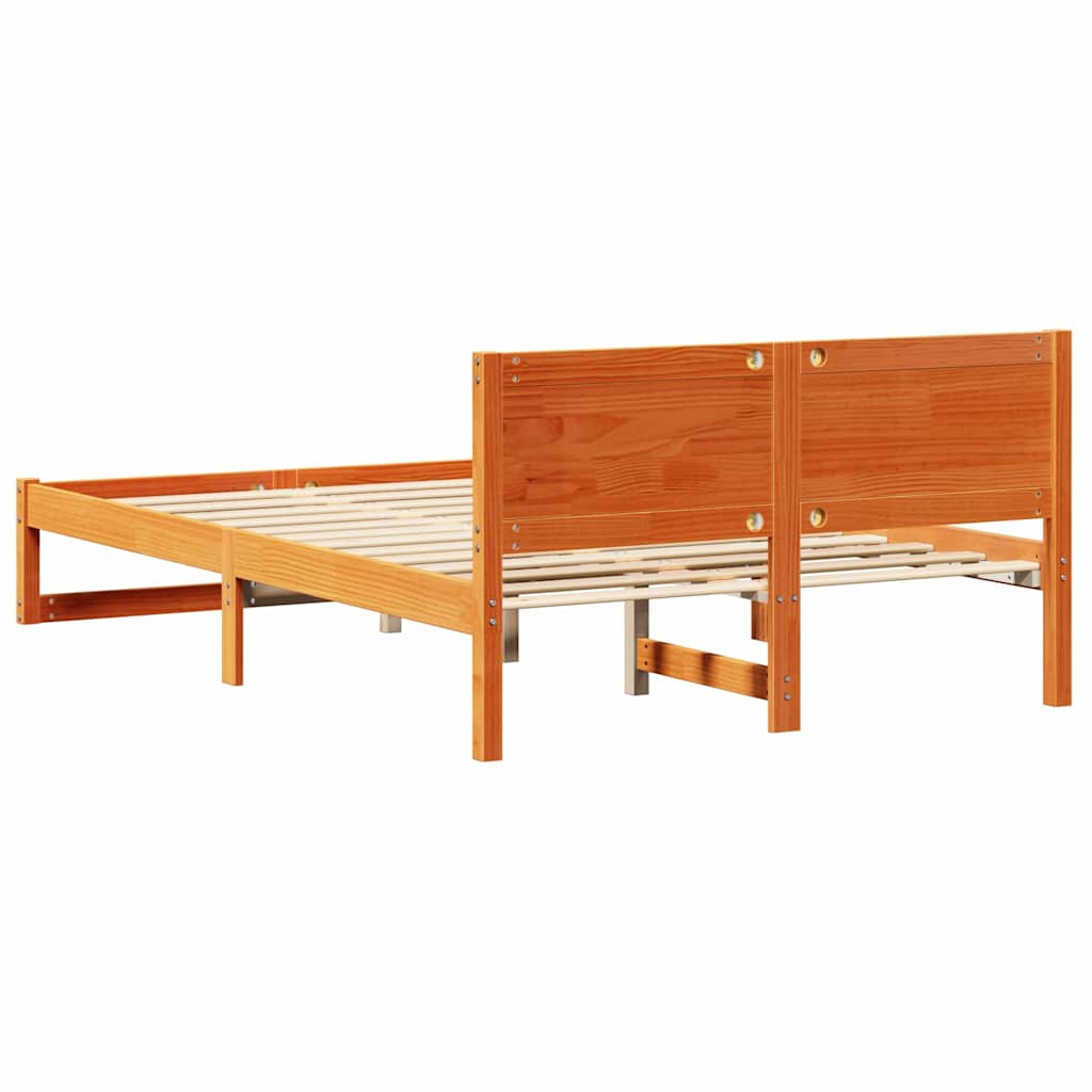 Bedframe Wasbruin 120 x 200 cm Massief grenenhout is nu te koop bij PeponiXL, paradijselijk wonen!