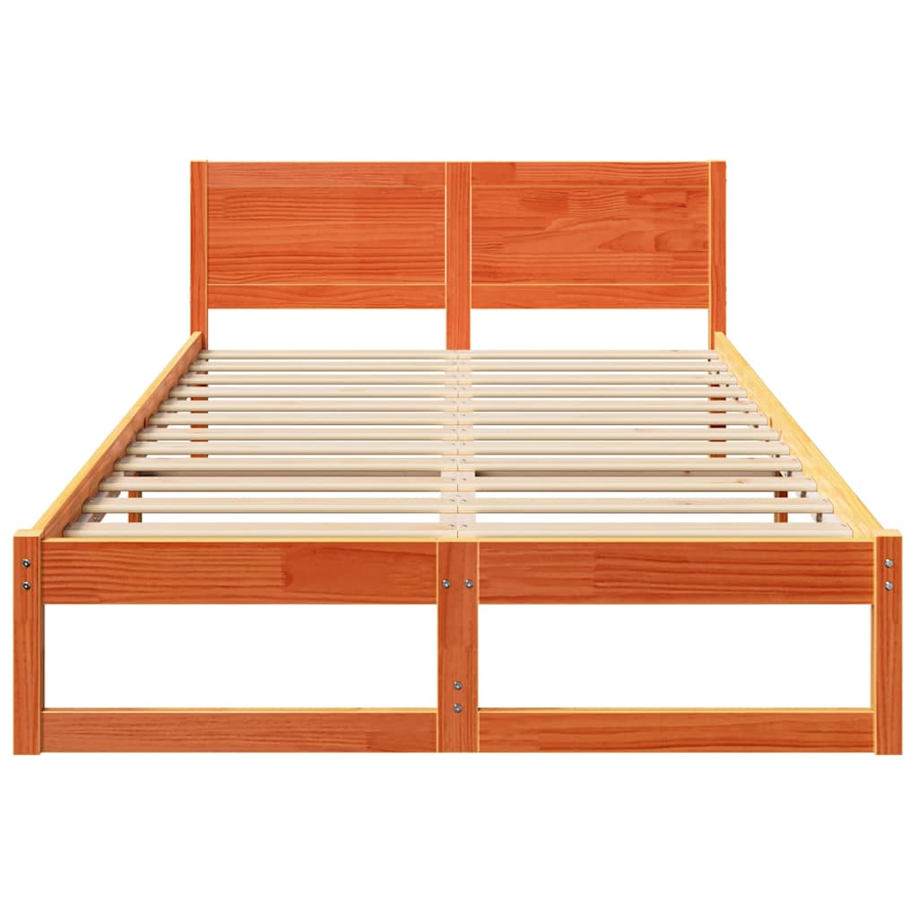 Bedframe Wasbruin 120 x 190 cm Massief grenenhout is nu te koop bij PeponiXL, paradijselijk wonen!